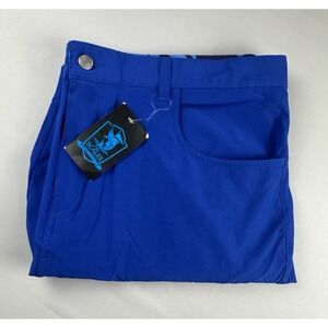 Scales All Tides Men's Golf Pants Size 38x30 Royal Blue NWT $90 5-Pocket Design